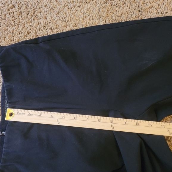 RAG & BONE ELASTIC WAIST SKINNY BLACK PANTS W BACK ZIPPER, SZ 10 - Picture 11 of 13